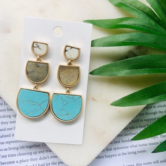Armora’s Jewelry - ⭐️LAST ONE⭐️Armora’s | Marbled/Turquoise Earrings